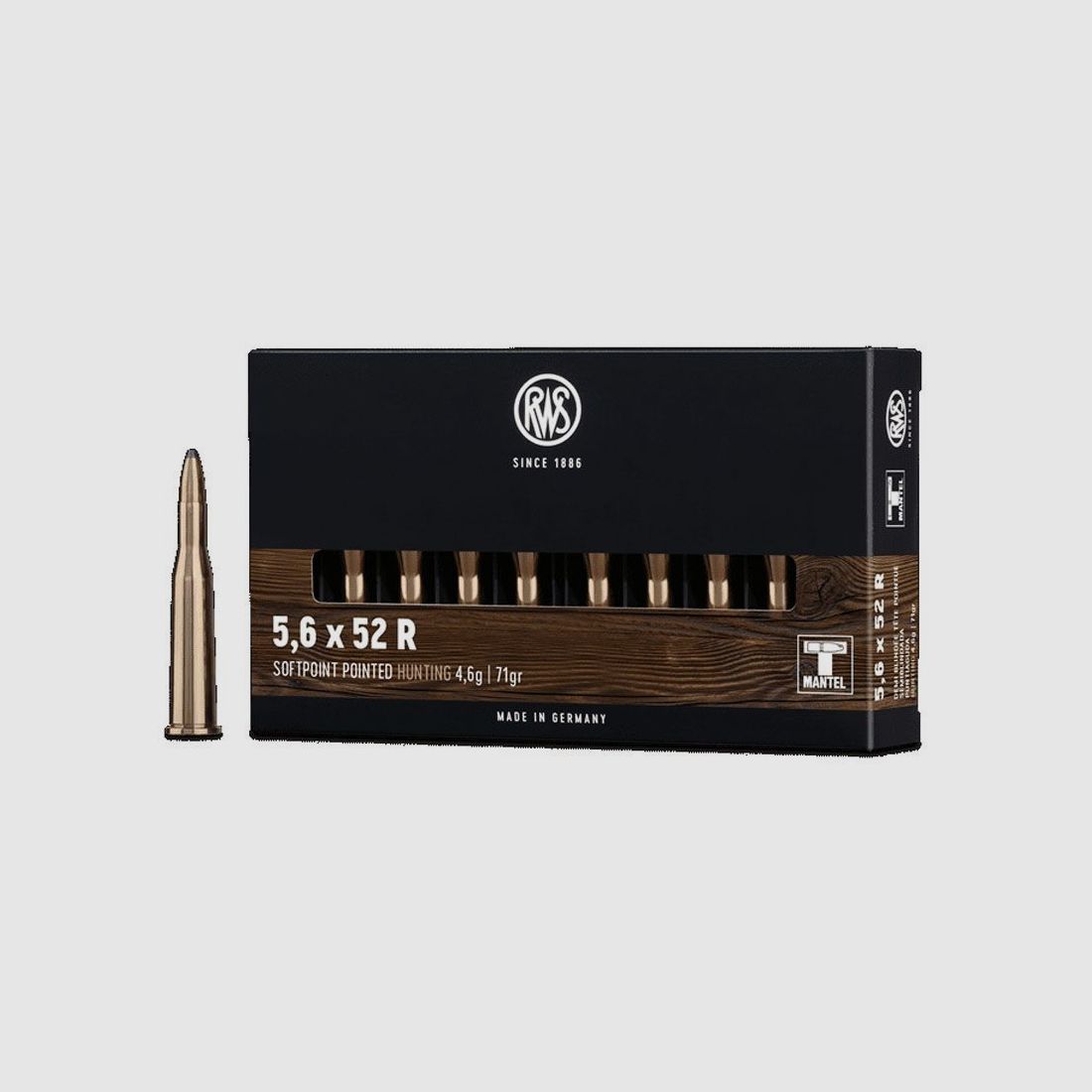 RWS Teilmantel Spitz Kal. 5,6x52 R - 4,6g / 71gr