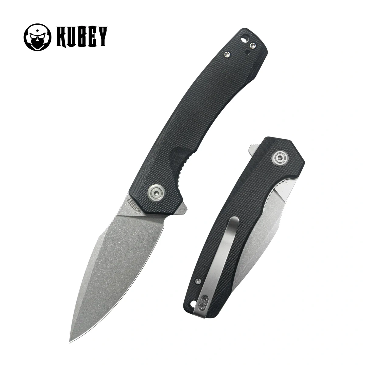 Kubey Calyce coltello pieghevole Black G10, beadblasted 14C28N (KU901T)