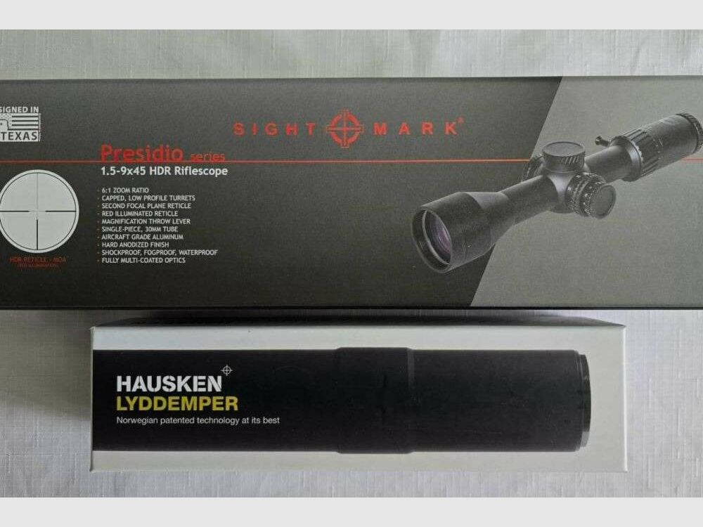 Tikka T3x Roughtech Black .308Win SET Hausken JD184 Xtrm MKII	 Komplettset mit Zielfernrohr, Innomount Montage und Schalldämpfer