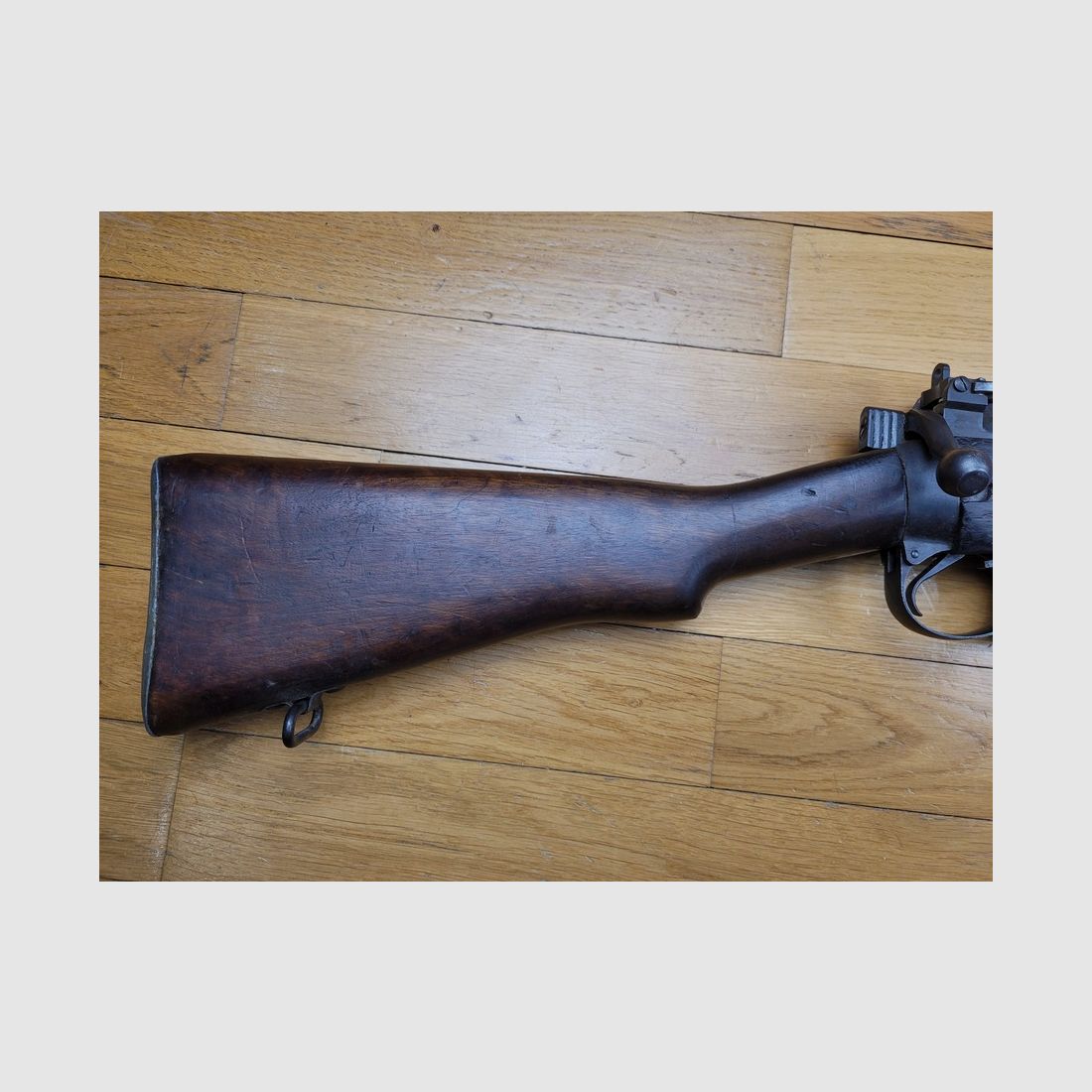 Gutes Gewehr Lee-Enfield N°4 MKI – 303 British – 10 Schuss – Fazakerley – Monomatrikularwaffe mit Verschlussmagazin – 1943 – TBE, Bild 3 von 20