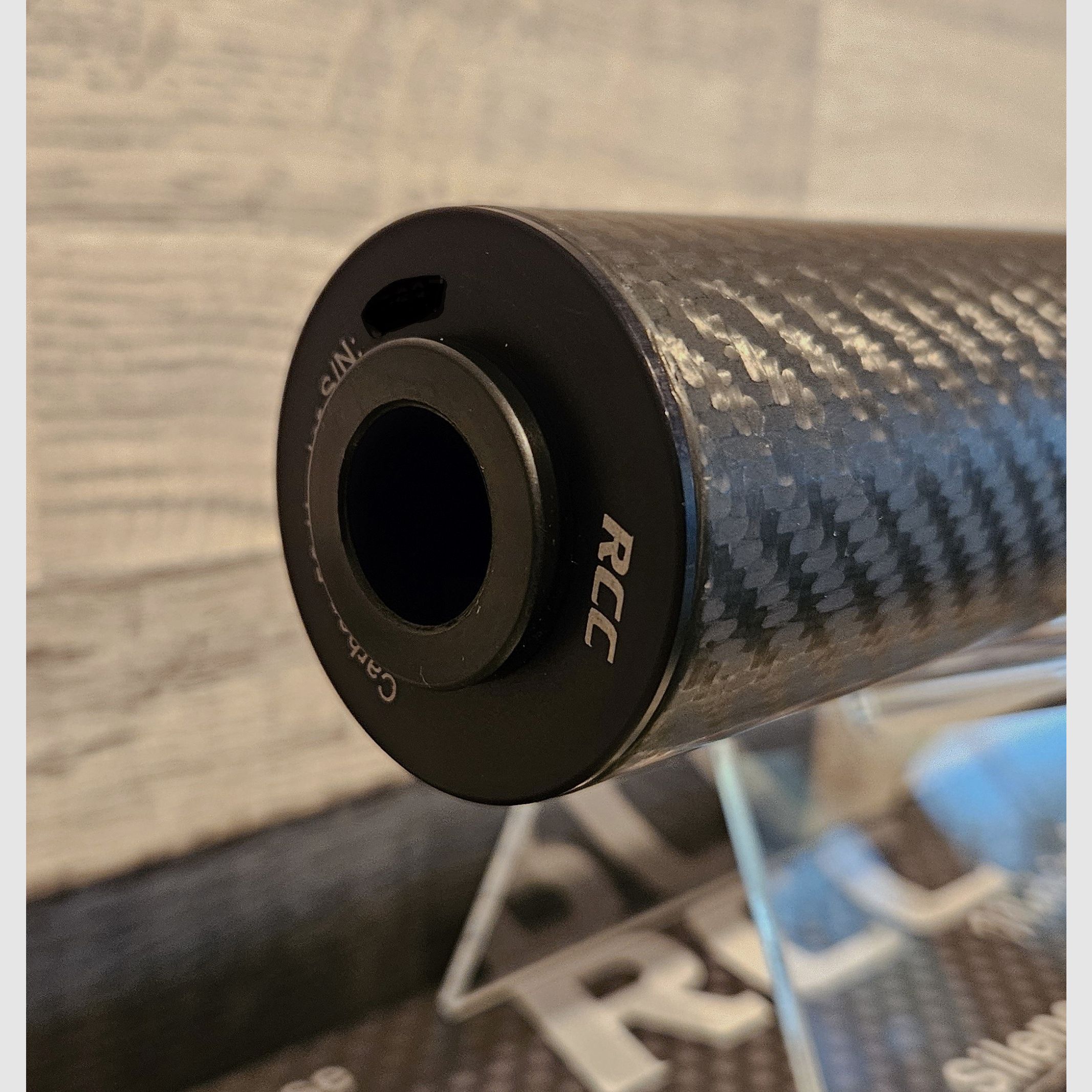 Overbarrel geluiddemper RCC Carbon 50 Hunter Kal. .30 Draad 5/8"x24 - Nieuwe goederen van de vakhandel