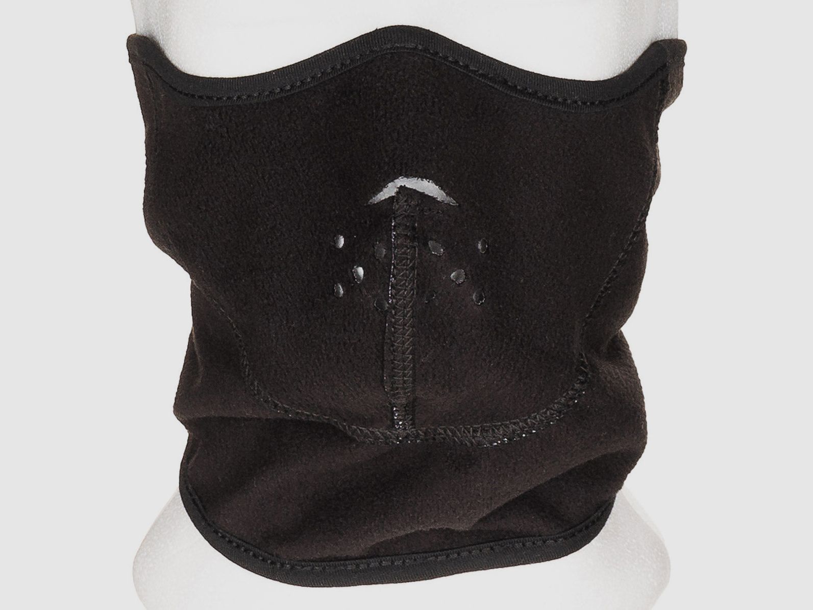 Kälteschutzmaske, Fleece, schwarz, winddicht, wendbar
