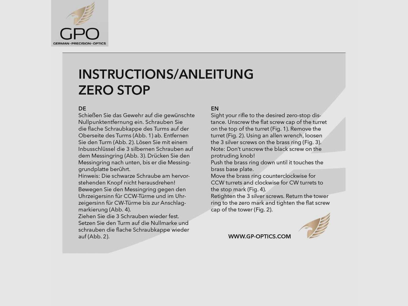 GPO SPECTRA 6X 4,5-27x50I MOAi SFP/CCW