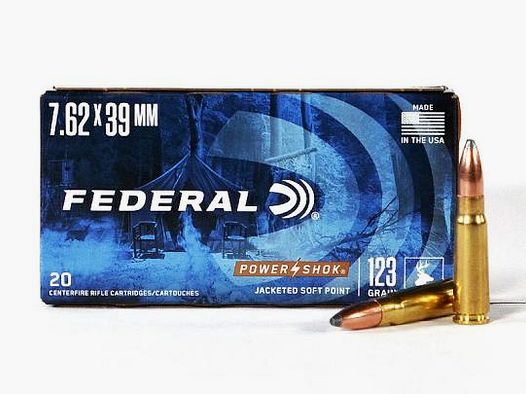 FEDERAL 7,62x39 SOVIET Półpłaszczowy 123 grs