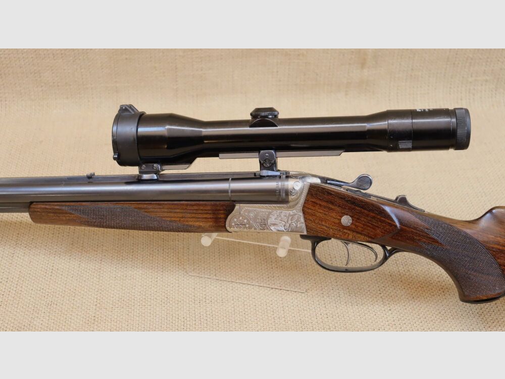 Krieghoff Trumpf drilling, cal. 16/70 - 7x65R - .22Hornet riduttore di calibro 7x65R; 16/70; .22Hornet, immagine 3 di 10