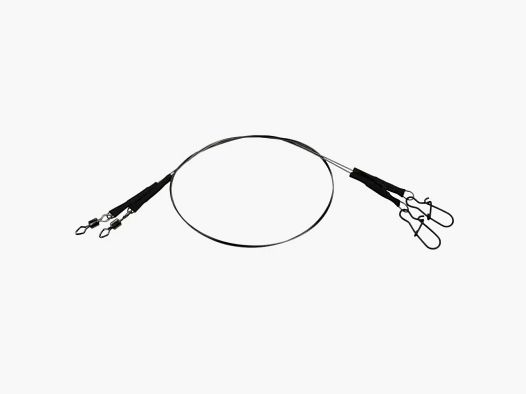 DAM titanium leader x2 for predator fishing 20 cm