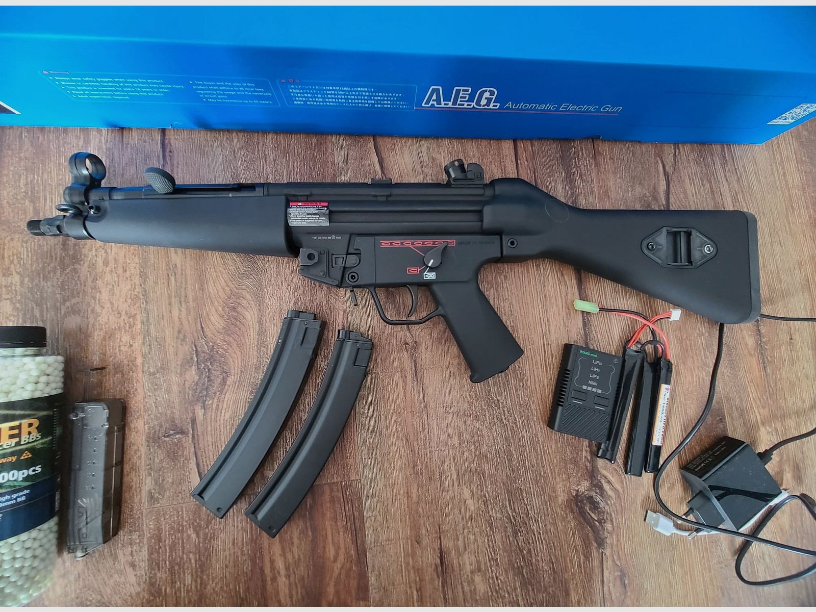 MP5 Airsoft von G&G S-AEG 1,12J  inkl. Zubehör