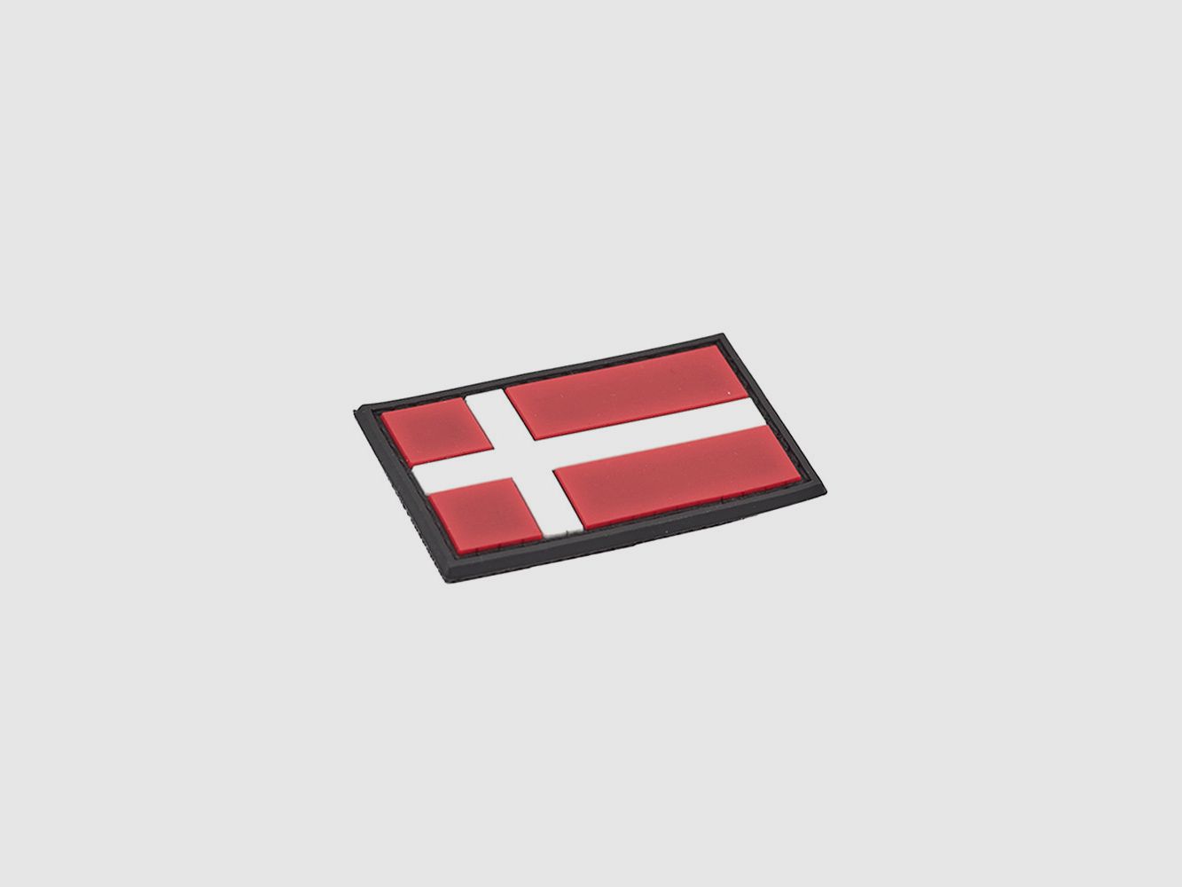 Parche de PVC con bandera danesa de 3×5 cm con cierre de gancho y bucle, imagen 3 de 3