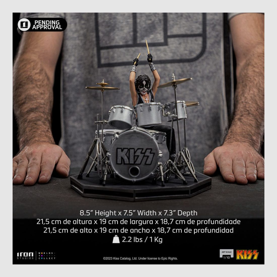 Kiss Art Scale 1/10 Peter Criss Limited Edtition 22 cm | 43435