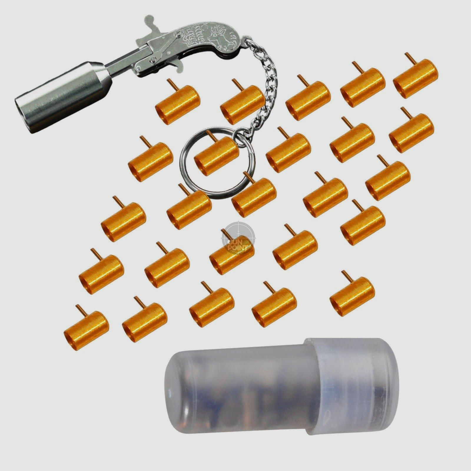 BERLOQUE cartouches à blanc 2 mm pour Berloque Mini pistolet d'alarme - 25 pièces