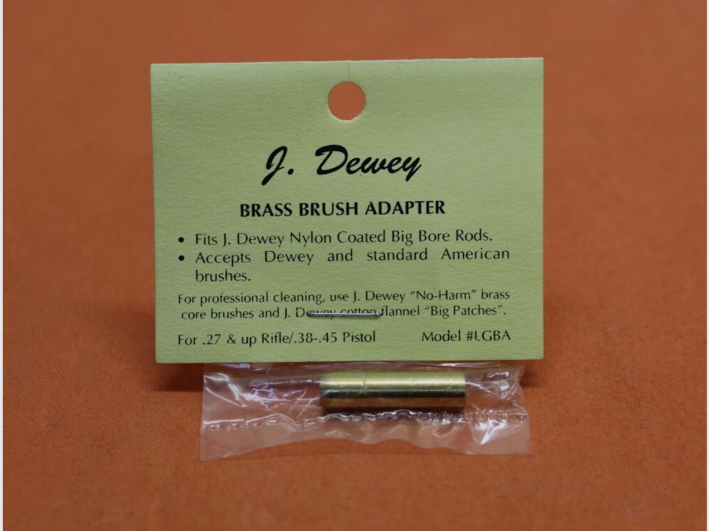 Dewey Dewey borsteladapter (SMBA) voor .22-.26 reinigingsstokken Dewey voor geweren vanaf .27/ voor handvuurwapens .38-.45