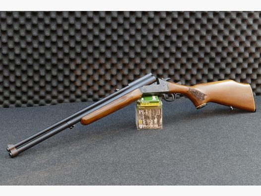 Savage Model 24 — Series P, over-and-under rifle, 22WMR, 20/70, case-hardened, simple optics - collector's condition