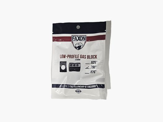 Faxon 3 Screw .750” Low Profile Gas Block