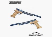 Pistola PCP Snowpeak – Zasdar PP800 multi-tiro con supresor de sonido y Regulador cal.4,5 mm Balines