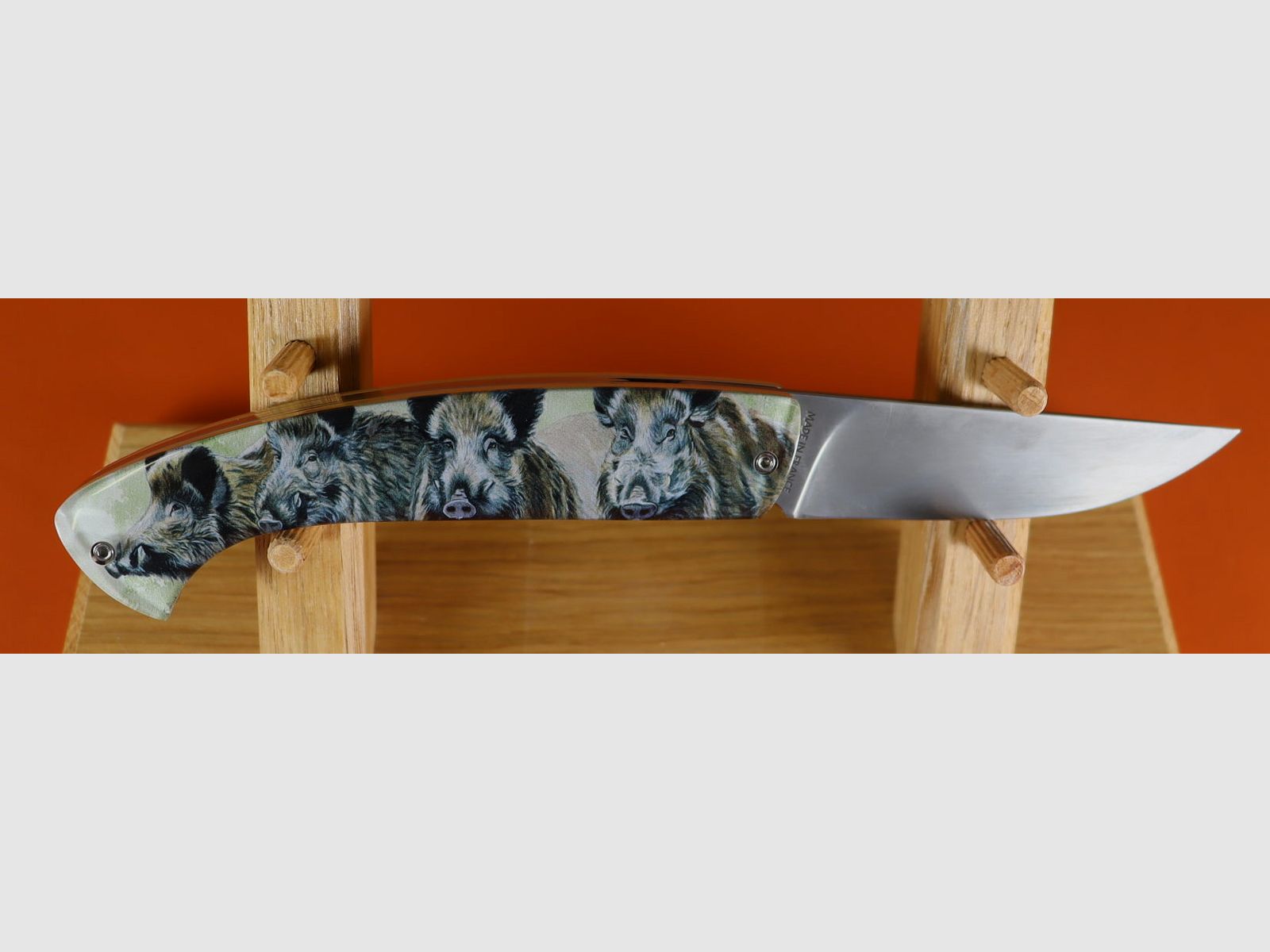 Wildschwein Darstellung Messer, Bild 1 von 4