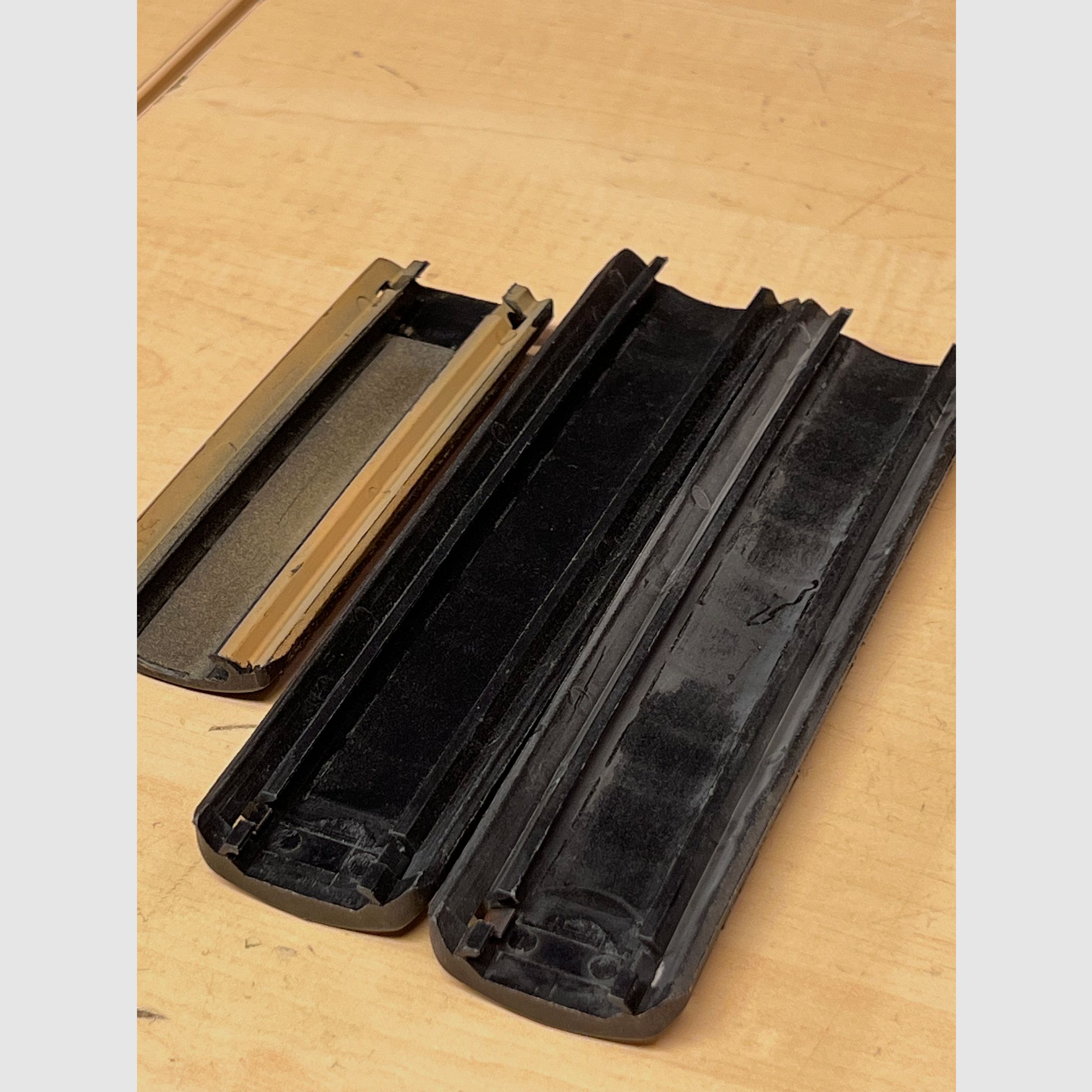 Set de 3 couvercles de rail Picatinny en noir