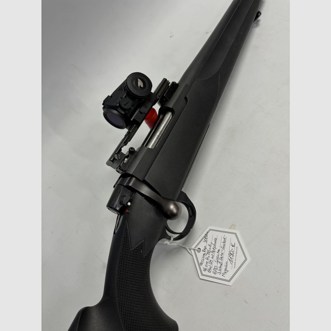 Mercury m.Synthetikschaft,EAW SM+Rotpunktvisier GPO Spectra