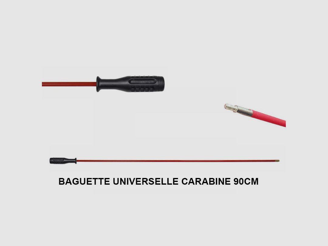 Reinigungsbürste 90cm Stahl mit PVC-Beschichtung für Büchsen Ø5mm