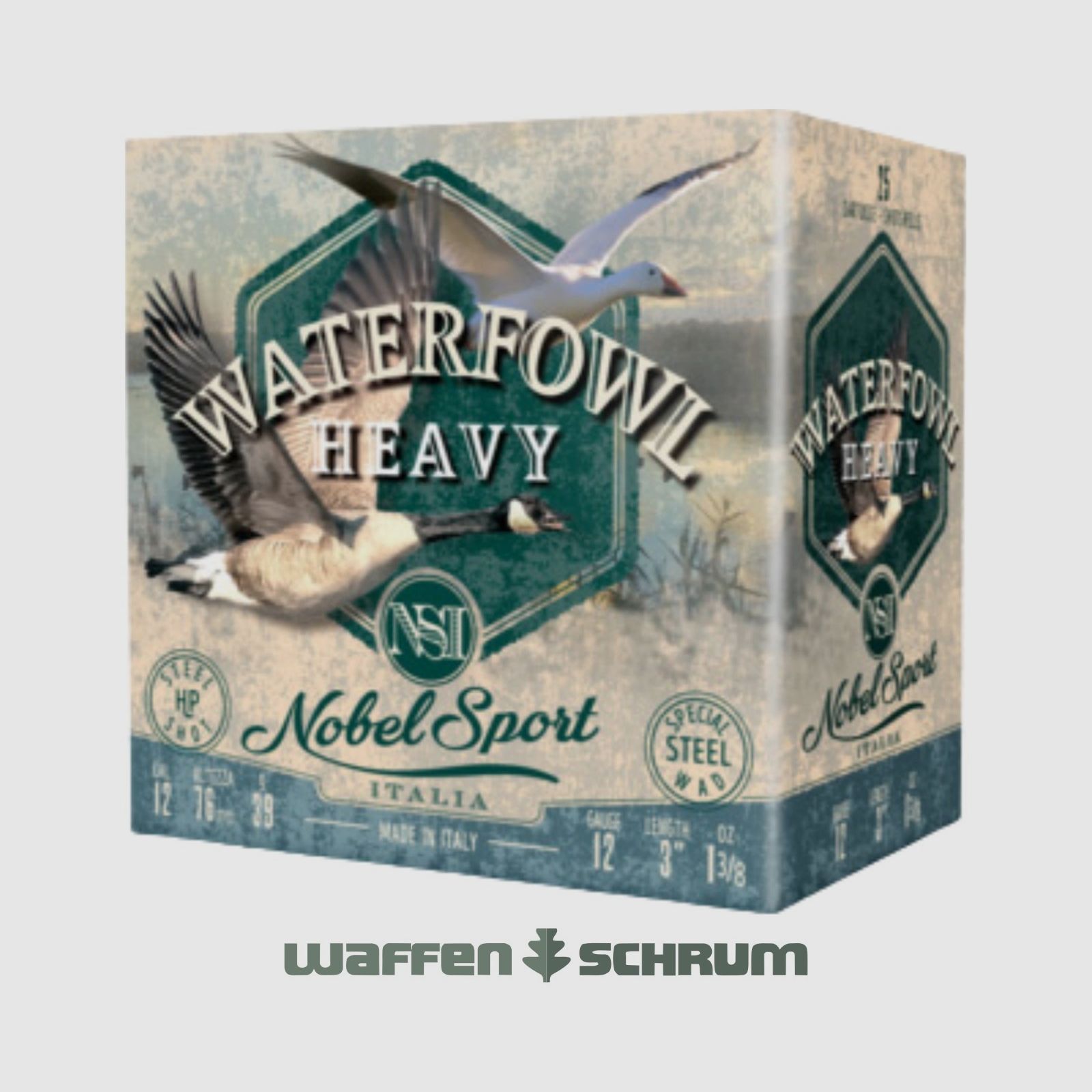 Nobel Sport Italia Steel Waterfowl Heavy HP 12/76 3,3mm - 39g ANS123STHY3