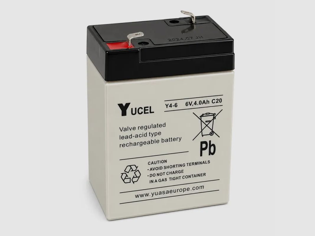 Wiederaufladbare Batterie 6V, 4 Ah, 70 x 45 x 105mm, Bild 2 von 4