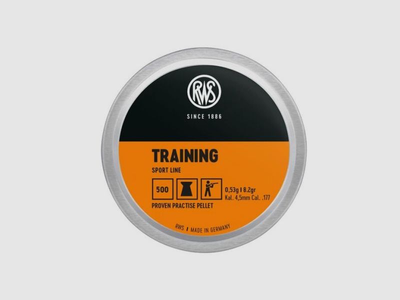 RWS Training 0,53g - Cal. 4,5mm; 500 colpi