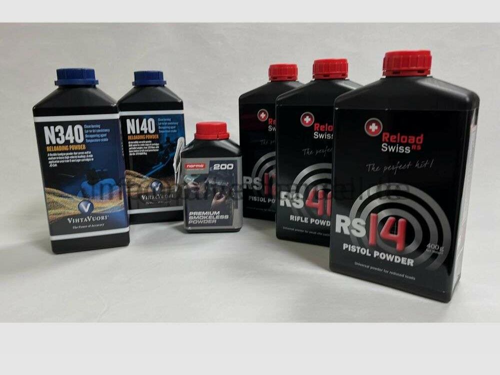 Reload Swiss RS 36 40 50 52 60 62 70 76 80 Vihtavuori N140 NB340 N120 N150 NC