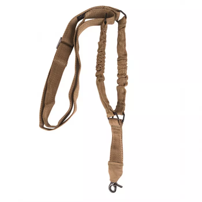 Cintura tattica / cinghia di trasporto con bungee (65-123 cm), 1 punto, coyote / beige