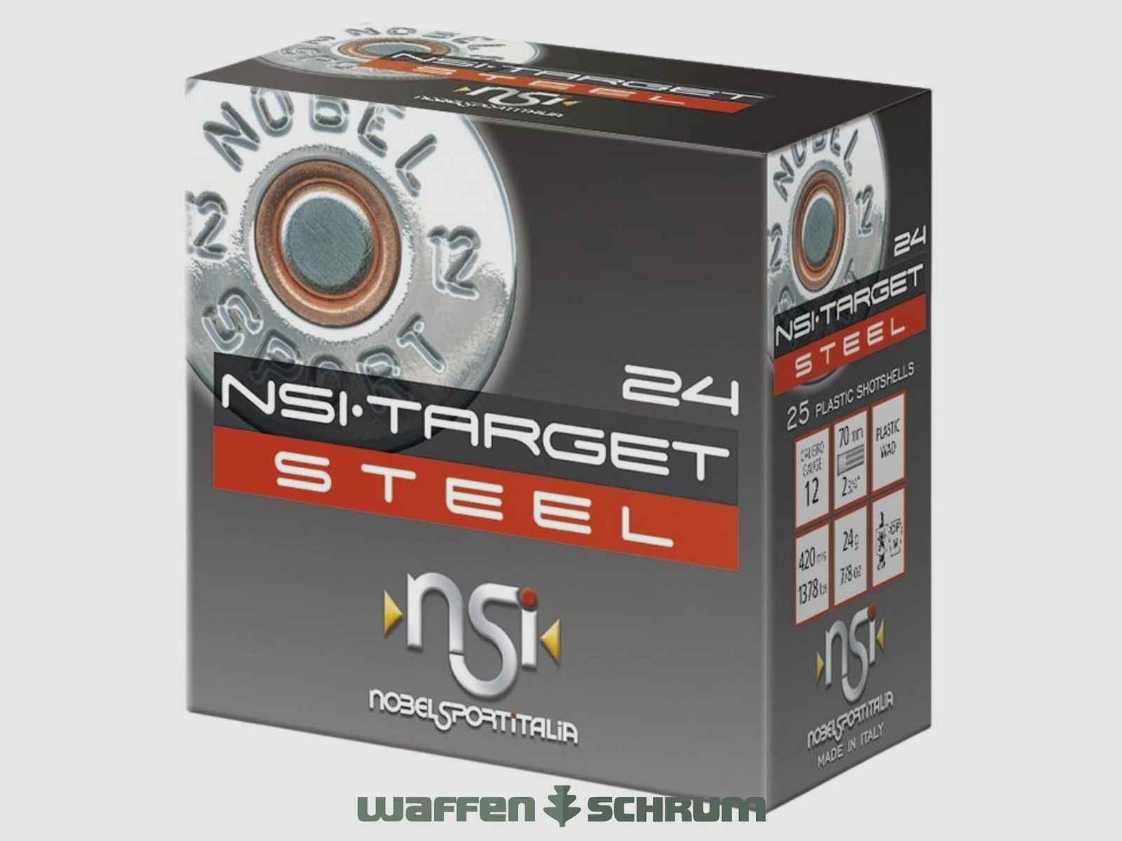 Nobel Sport Italia Target Steel HP Trap 20/70 T7 2.5mm - 24g