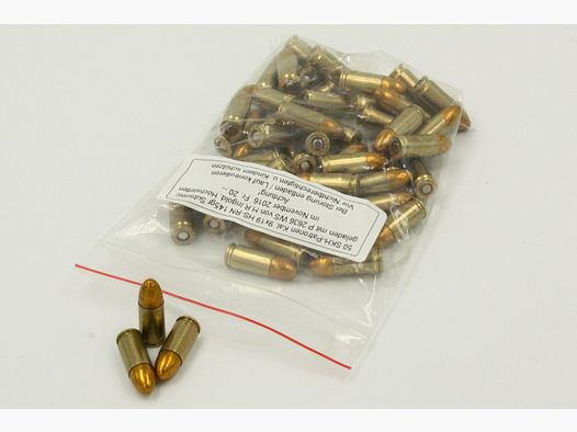 SKH, 9×19 avec balle Magtech Clean-Range, TMJ-RN, 124 gr., 50 pcs.