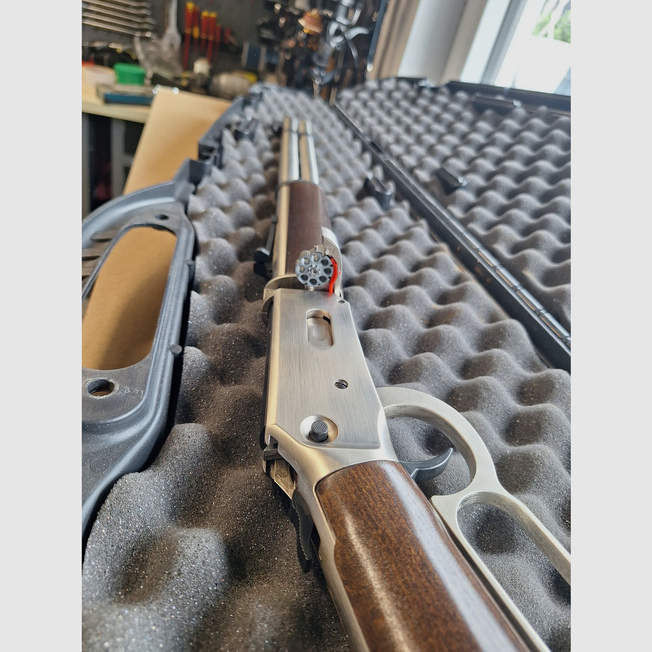 Walther Unterhebelspanner CO2 fucile ad aria 4,5mm Diabolo ottica in acciaio calcio in legno