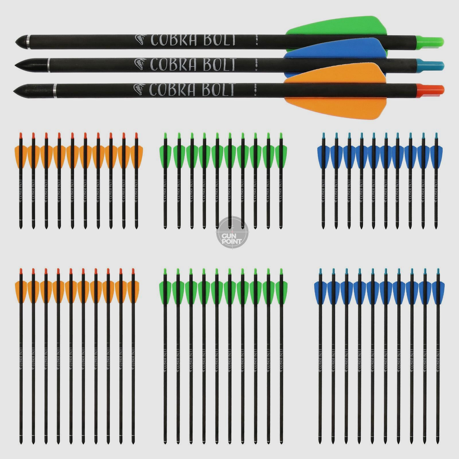 [Vorteilspack] Carbonbolzen | X-BOW FMA Bolzen fr Cobra System, Cobra R9 + R10 & Adder