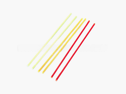 Eemann Tech Varilla de fibra de repuesto – 2 piezas/juego, color: amarillo, diámetro: 2 mm
