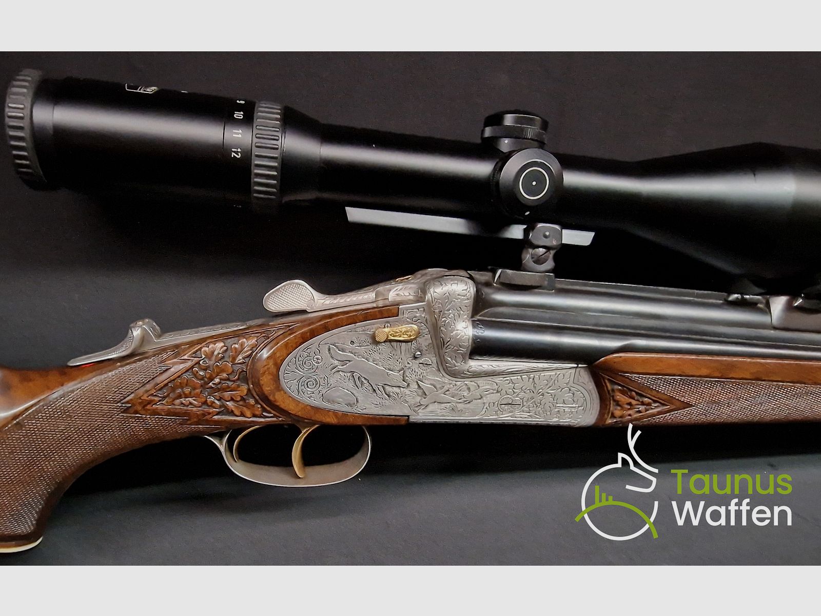 Triumphdrilling Bockdrilling Josef Just  Ferlach mit Bockdoppelbüchswechsellauf taunus-waffen.de