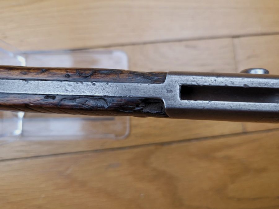 Schöne Bajonett 98/05 1. Typ – Sägezähne – Lederfutteral – W07 – regimentsmäßig beim 6. Pionierbataillon – BE+, Bild 14 von 17