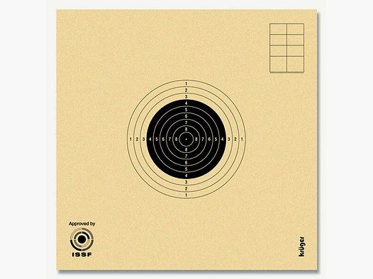 Krüger air rifle targets 10m at 1000