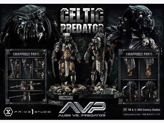 The Alien vs. Predator Museum Masterline Series Statue 1/3 Celtic Predator Bonus Ver. 95 cm | 42931