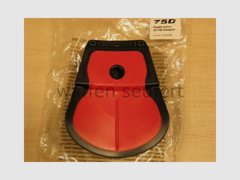 Fobus CZ 75D Compact Paddle Pas Holster Twarda Powłoka Plastikowa