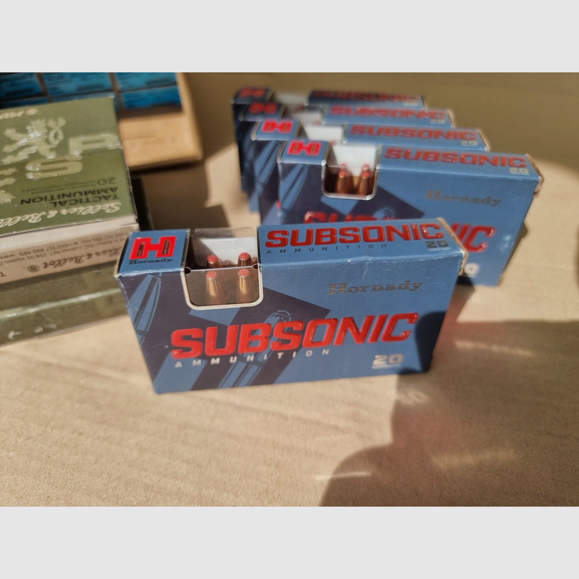 Munition .300 AAC Blackout Subsonic S&B FMJ 200gr und Hornady Sub-X 190gr - 680 Schuss