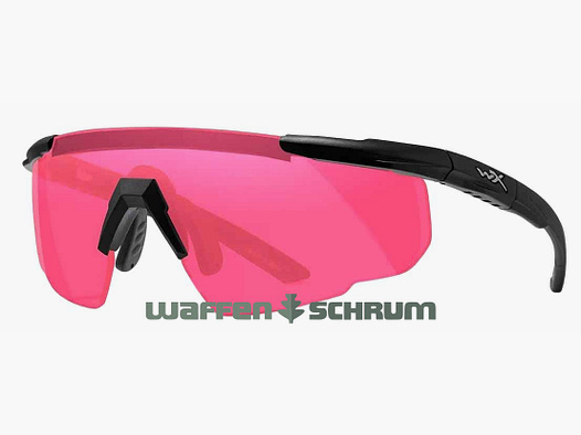 Wiley X Lunettes de tir Saber Advanced Verre: magenta, Monture: noir mat