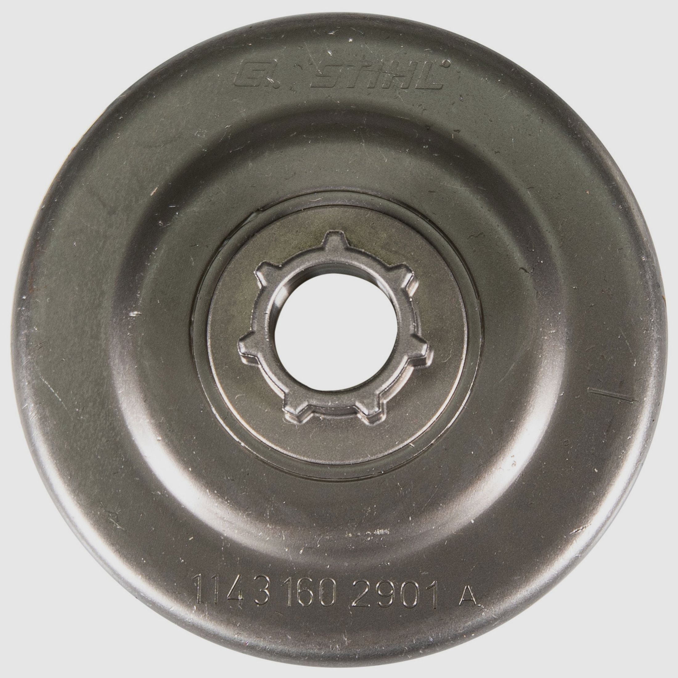 Stihl ring sprocket complete with disc and snap ring 3/8"LP, 7 teeth, Stihl small hub