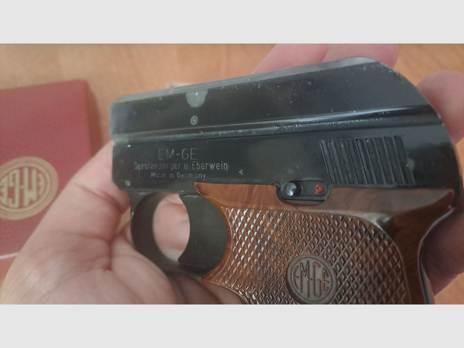 EM-GE Mod. 63 Cal. 6 mm Flobert/ PTB 6 con cargador de repuesto en caja original!