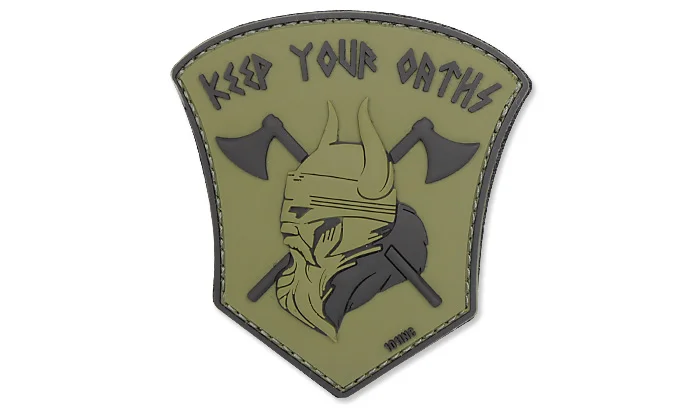 3D Patch – Keep Your Oaths – Green OD – 101 Inc., image 1 of 2
