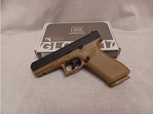 Glock 17 Gen5 / Coyote / 4,5 mm BB / BlowBack / CO2 / Pistole / OVP (32)
