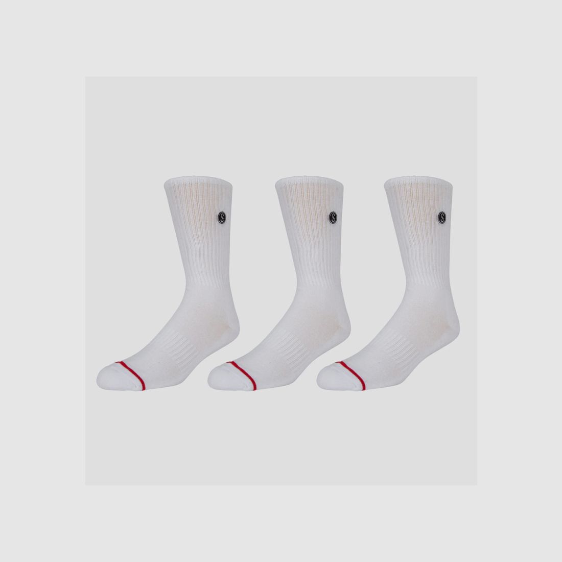 SALTY CREW LINE UP 3 SOCK PACK WHITE