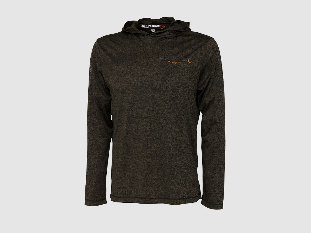 Fighter Stretch Hoodie M Burnt Olive Melange