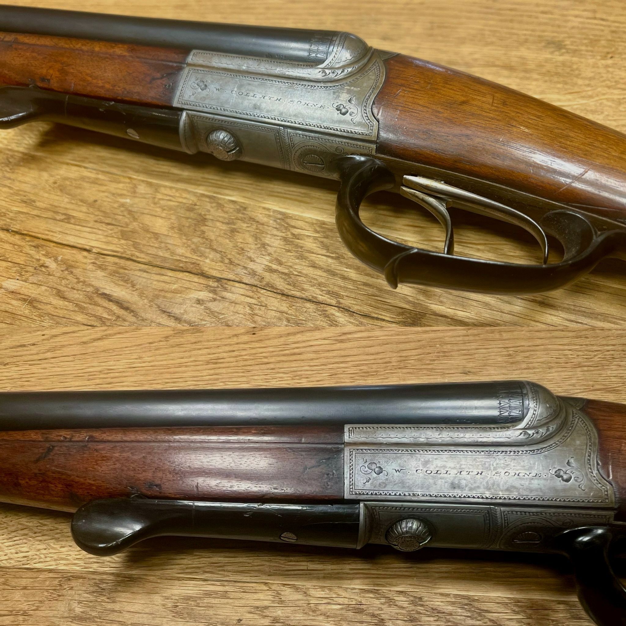 W. Collath & Sons collector's weapon double-barreled shotgun with eccentric lock