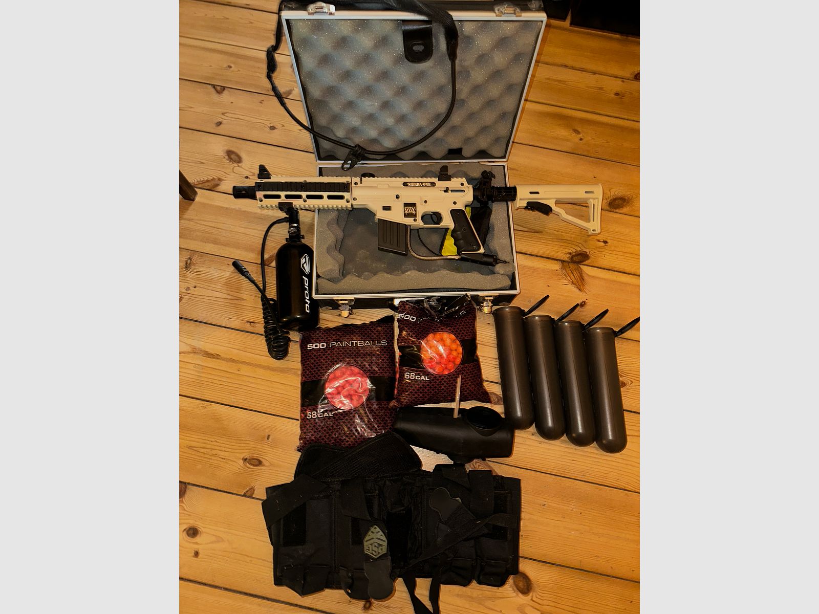 Tippmann Sierra One Tactical Paintball Markierer Kaliber .68 desert/tan