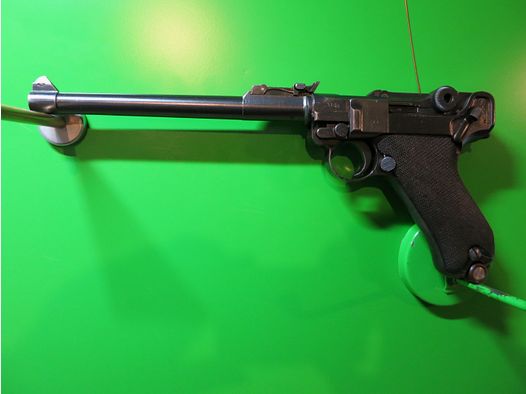 German arms and ammunition factories (DWM) 1918, long pistol 08 P08, Ari P08 (artillery), 9 mm Luger #48