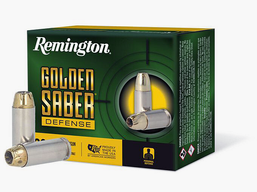Remington Amunicja Pistoletowa 10 mm Auto 11,70g Mosiężna Oplotowa Pusta Czołowa Golden Saber Defense