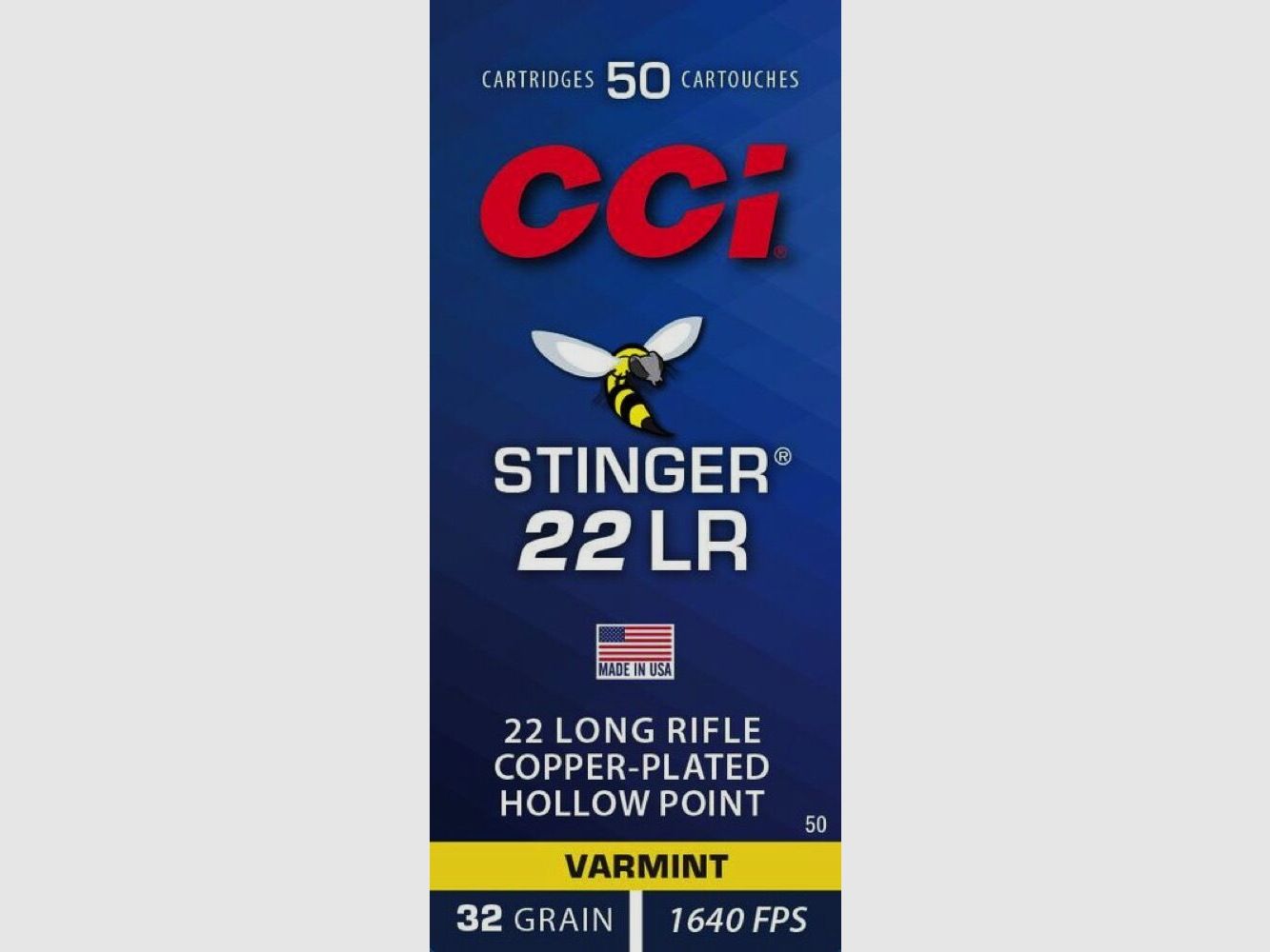 CCI Stinger CPHP 32grs 50St .22lrStinger